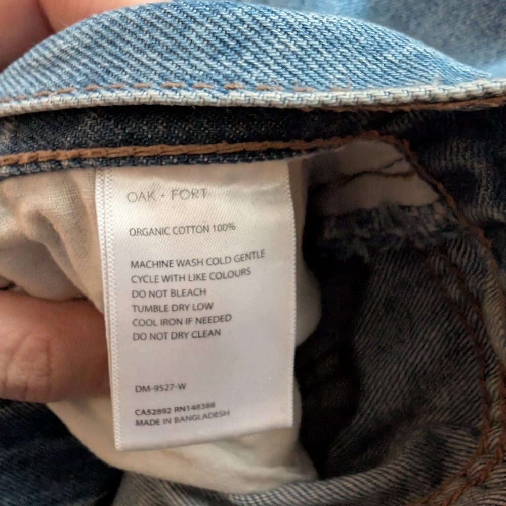 Oak + Fort Blue Distressed Jeans - Picture 4 of 7